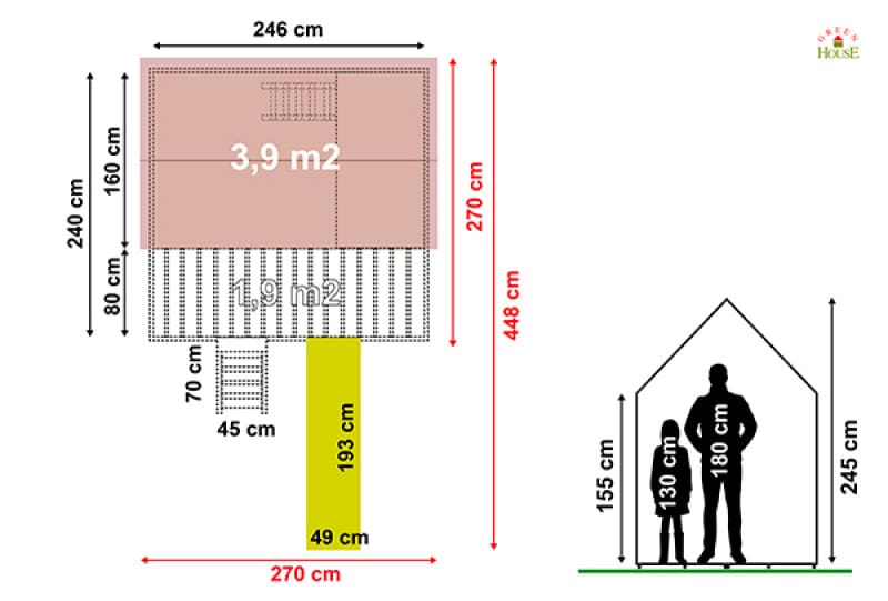 Enfants jouant dans une cabane en bois à l'extérieur